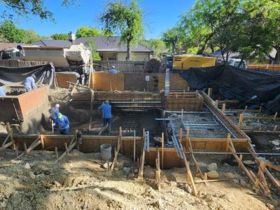 Home Custom Pool Construction Project